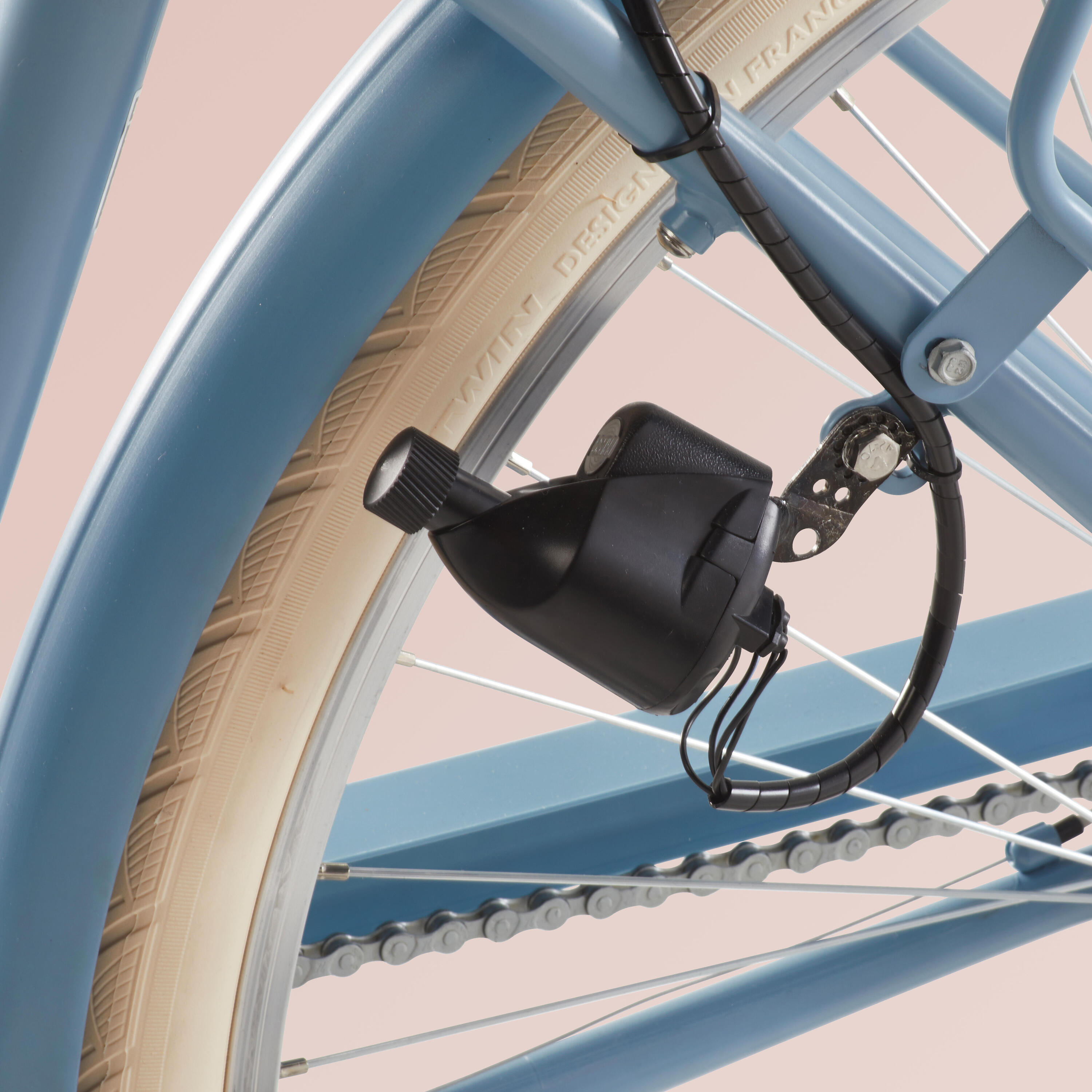 Second Hand - Bici città ELOPS 520 telaio basso blu jeans 62/68