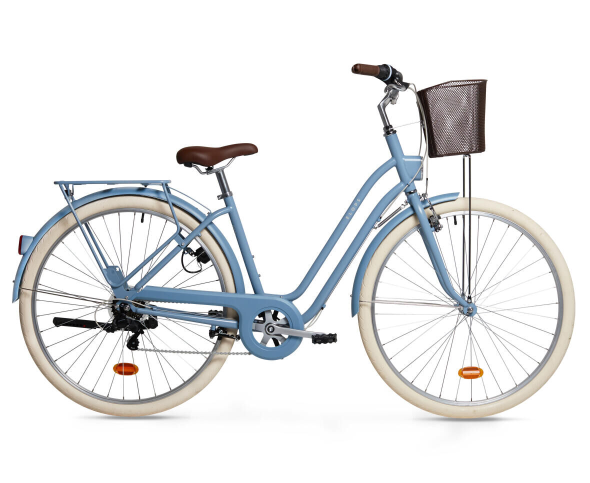 ELOPS 520 BLEU CLAIR VELO VILLE DECATHLON SITE SUPPORT