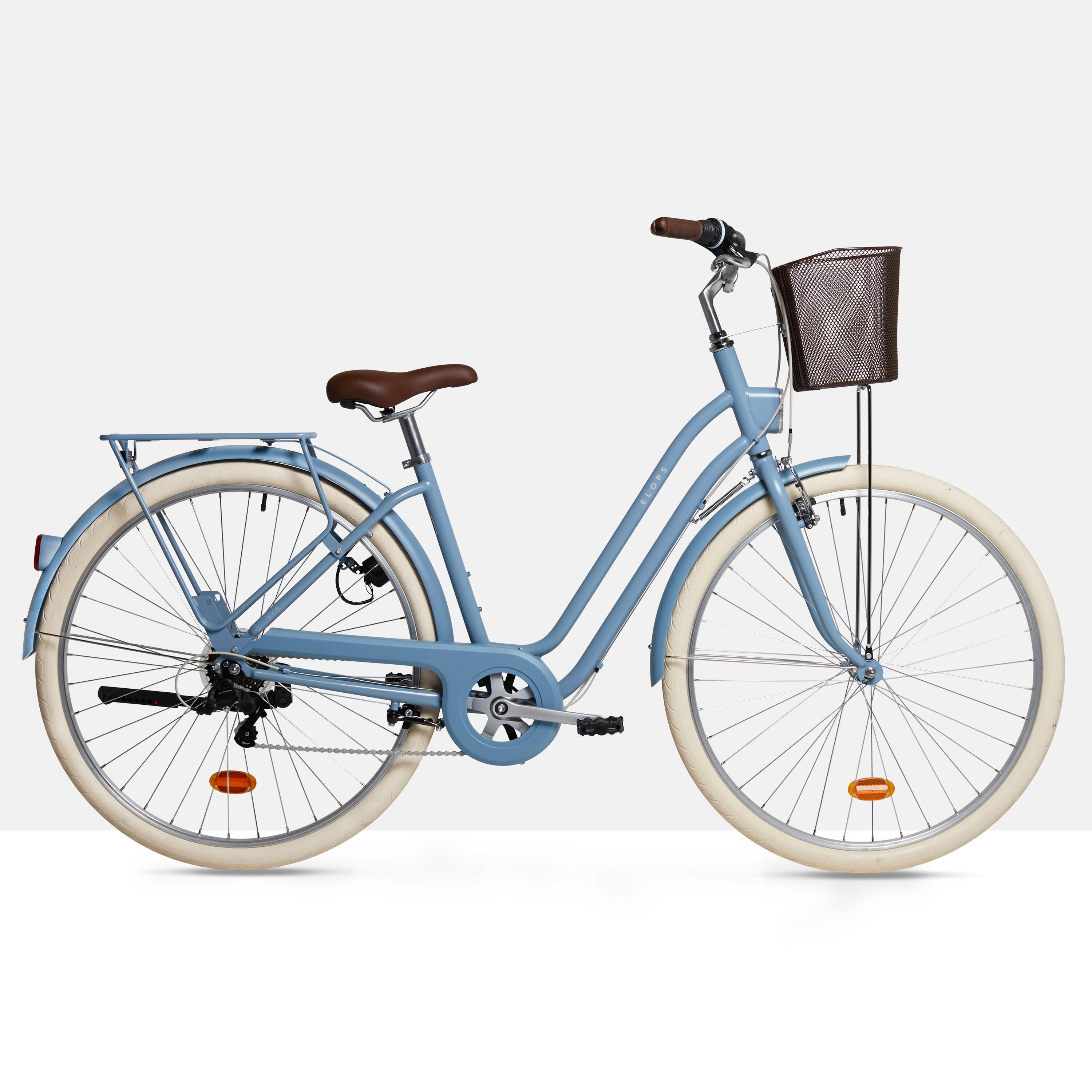 Second Hand - Bici città ELOPS 520 telaio basso blu jeans 55/68