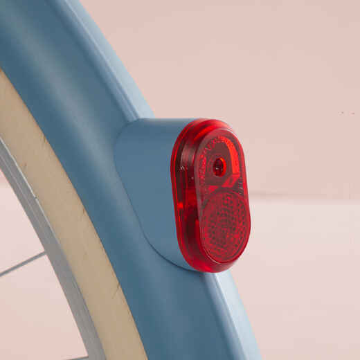 
      Pilsētas velosipēda aizmugurējais LED lukturis, darbināms ar dinamomotoru, balinātu džinsu krāsā
  