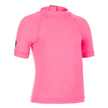 Baby UV-protection Short Sleeve T-Shirt - Pink