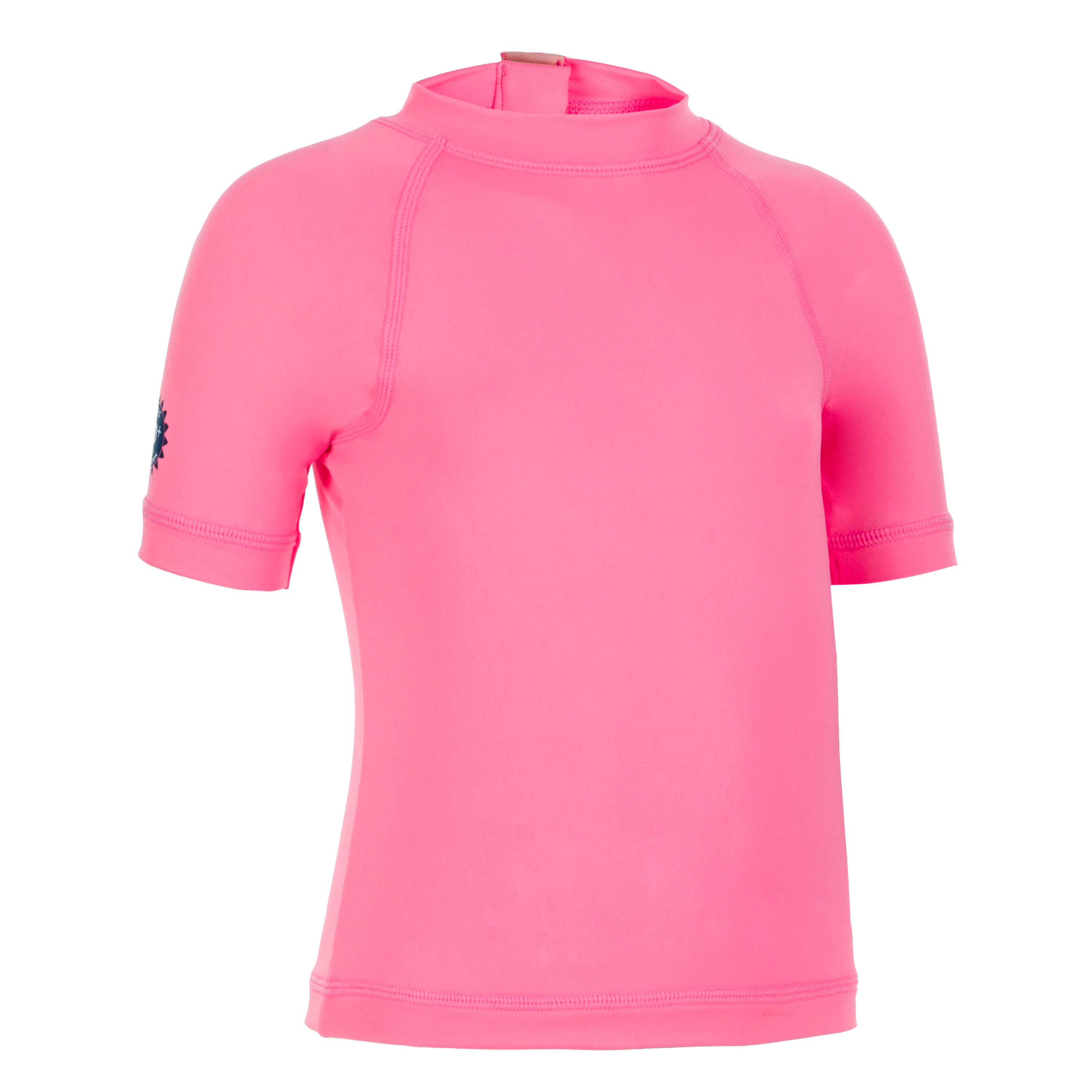 T shirt anti UV b b manches courtes rose Decathlon