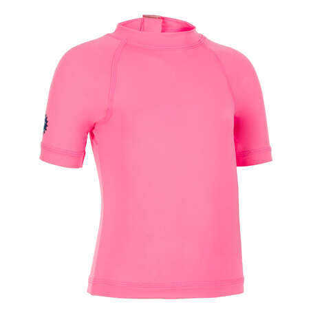 T-shirt anti UV bébé manches courtes rose