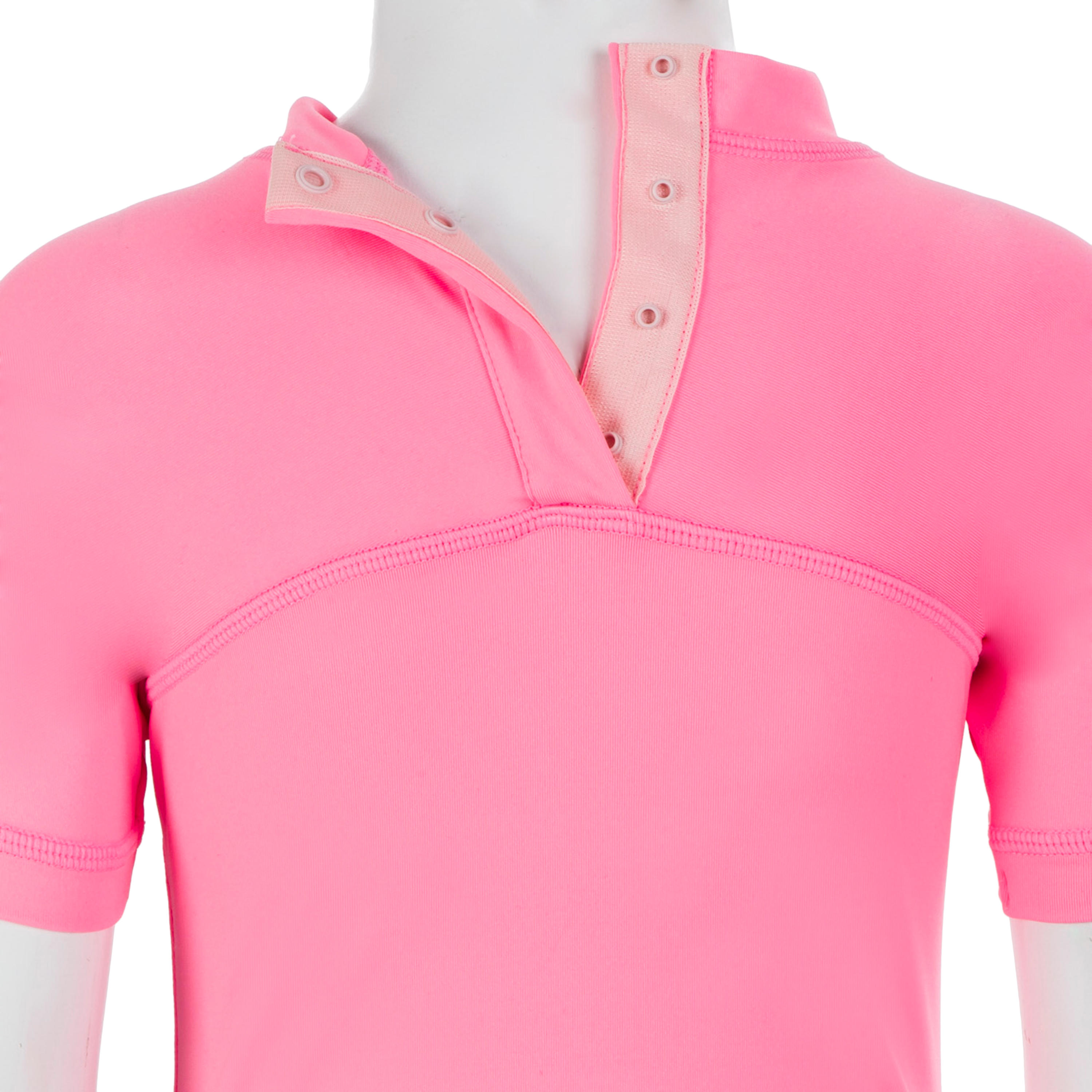 T shirt anti UV b b manches courtes rose Decathlon