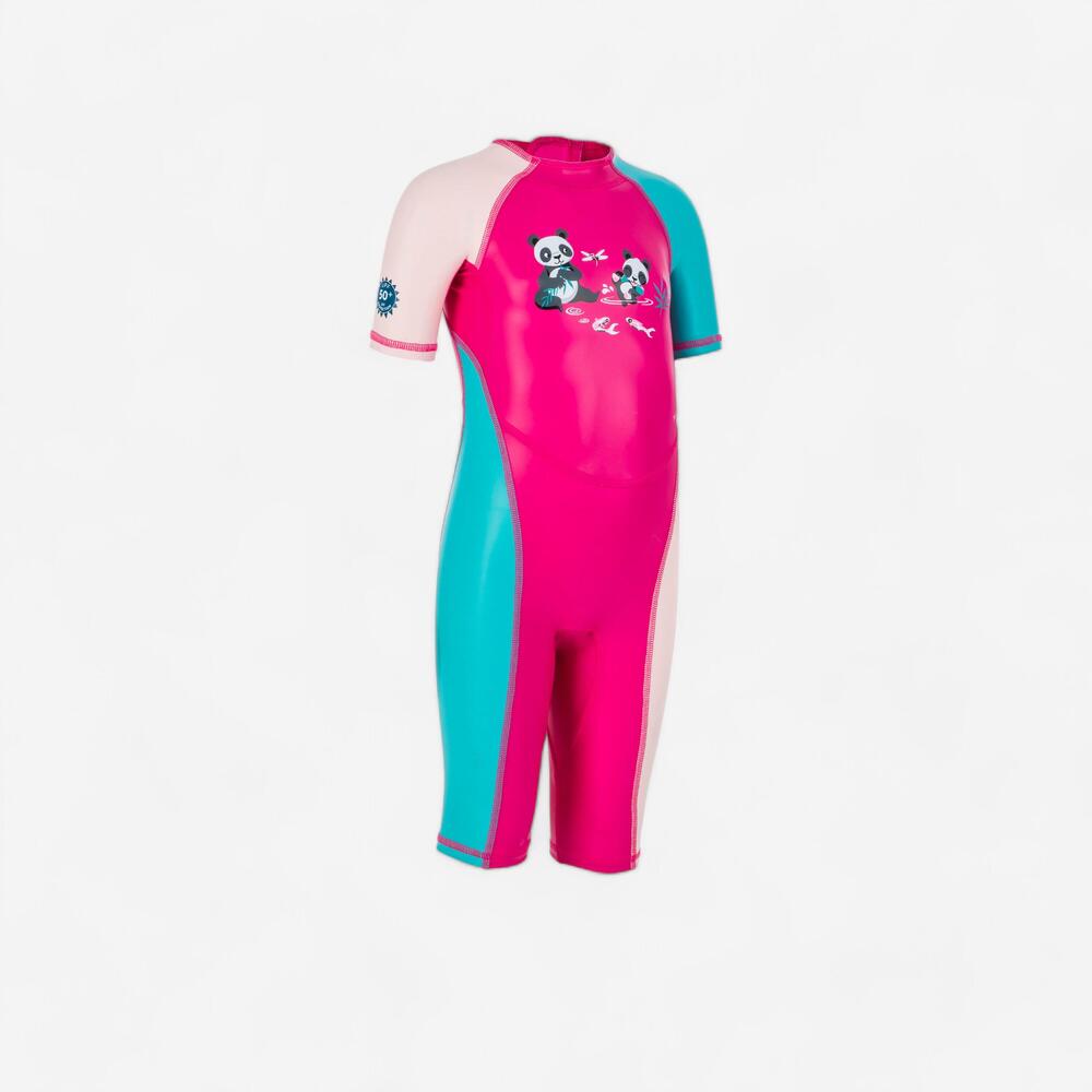 FATO NATAÇÃO ANTI UV KLOUPI BEBÉ ROSA PANDI 