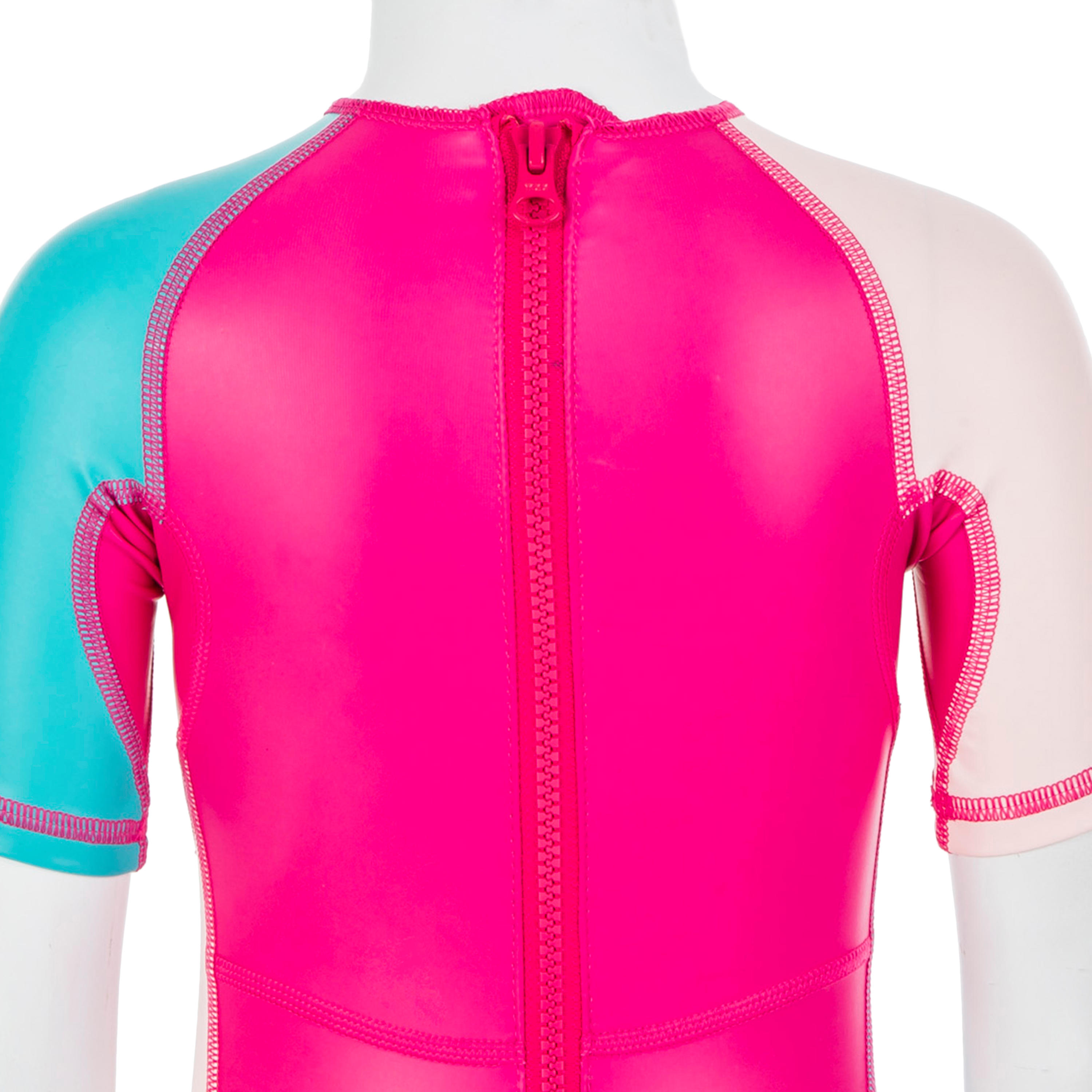 Baby UV Protection Wetsuit Kloupi - Panda Print Pink 4/7