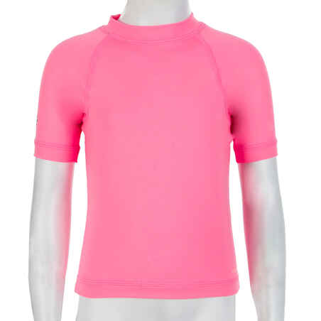 Baby UV-protection Short Sleeve T-Shirt - Pink