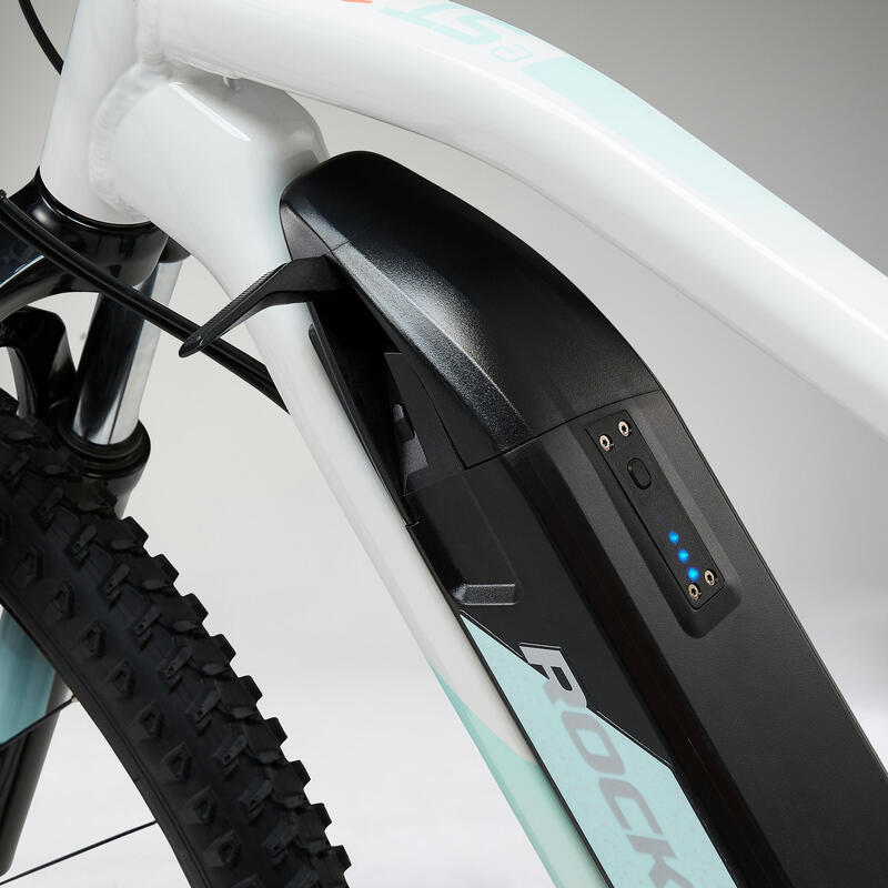 Elektrische hardtail mountainbike E-ST 100 27.5" wit