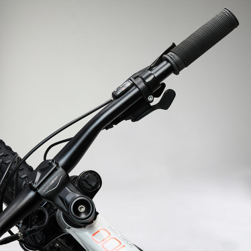 Bicicletă electrică MTB semi-rigidă 27'5", E-ST100 Alb