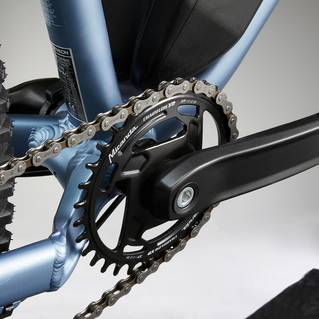 Bicicleta eléctrica de montaña azul rodada 27.5 e-st 100