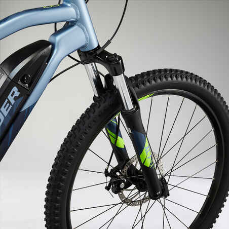 Elektrinis „hardtail“ kalnų dviratis „E-ST 100“, 27,5 col., mėlynas