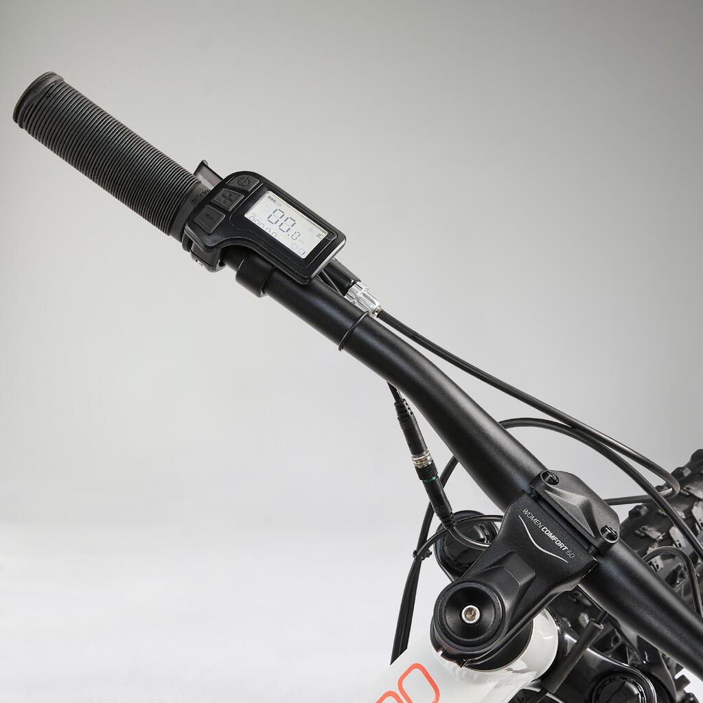 E-Mountainbike Hardtail 27,5 Zoll Rockrider E-ST 100 weiss 