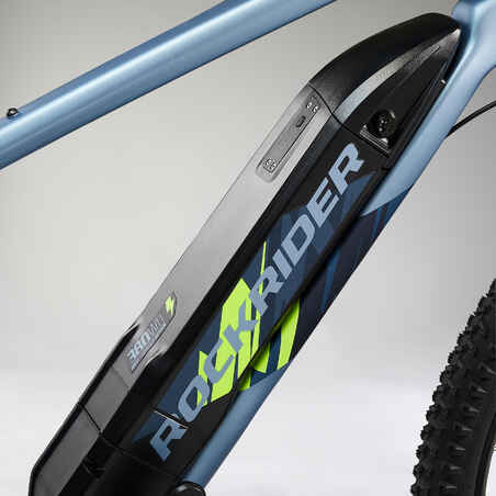 Bicicleta eléctrica de montaña Ebike 27,5" aluminio Rockrider ST 100 azul