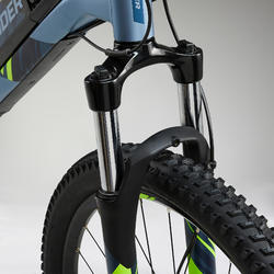 Mtb Rockrider elettrica a pedalata assistita Rockrider E-ST 100 azzurra  27,5\
