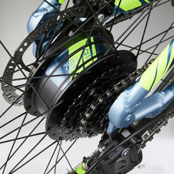 Mtb Rockrider elettrica a pedalata assistita Rockrider E-ST 100 azzurra  27,5\