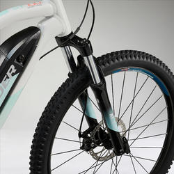 Mtb elettrica a pedalata assistita donna Rockrider E-ST100 bianca 27,5\