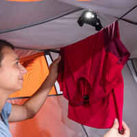 Trekking 3 Seasons Freestanding 3-Person Tent Trek 500 - Grey orange