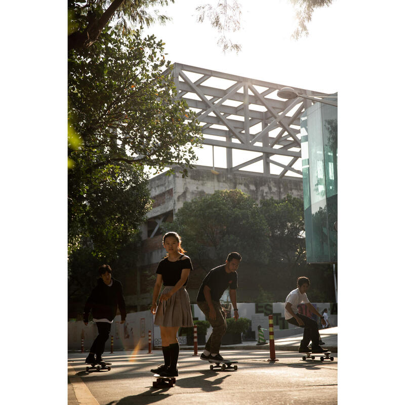 Nízké skateboardové boty Vulca 100 vínovo-bílé 