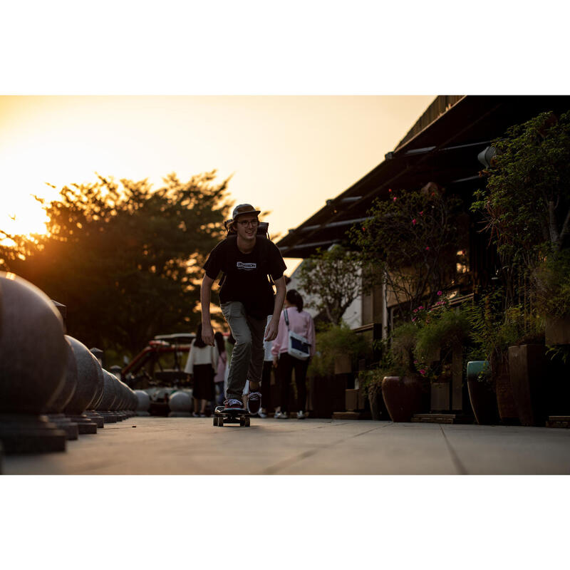 Nízké skateboardové boty Vulca 100 vínovo-bílé 