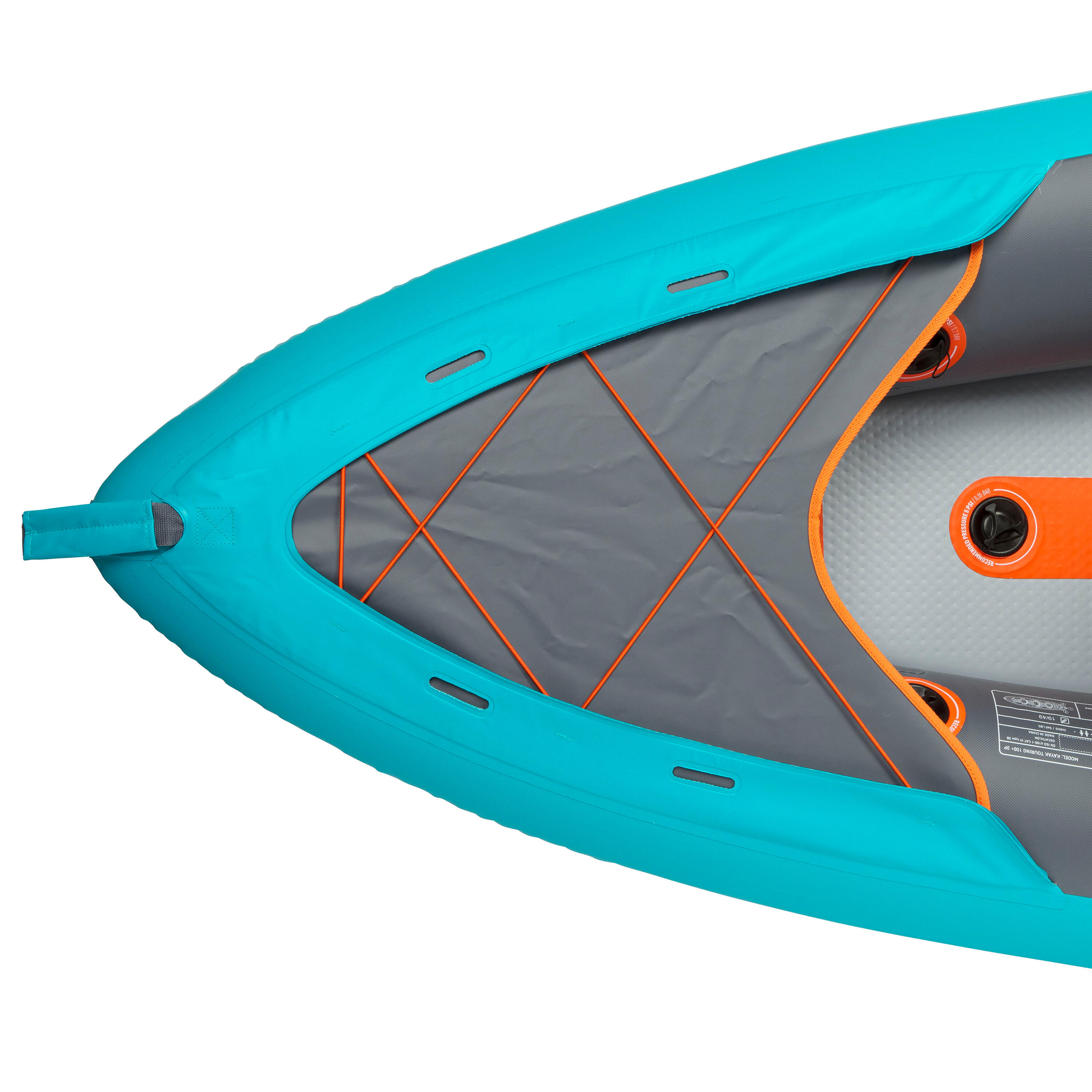 Inflatable 2/3 person touring Kayak High-pressure Bottom - X100+ 4/22