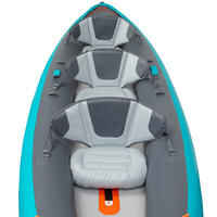 X100 2/3 PERSON Drop-Stitch Floor TOURING INFLATABLE KAYAK - TURQUOISE