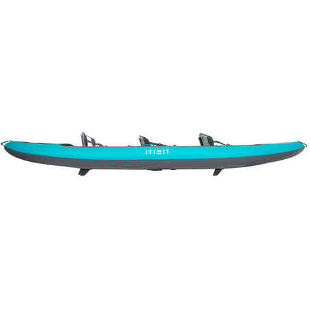 X100+ INFLATABLE HIGH-PRESSURE DROPSTITCH FLOOR 3-SEAT TOURING KAYAK