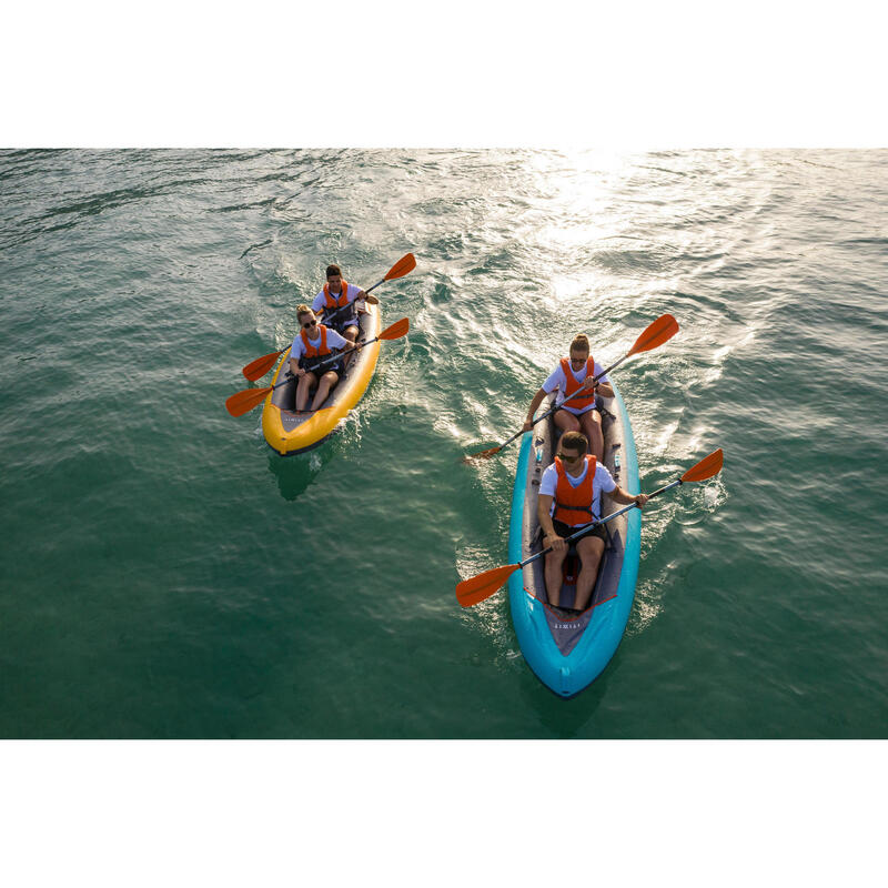 PRODUCTO OCASIÓN - CLASE B: : Kayak Canoa Travesía X100+ Drop Stitch Hinchable