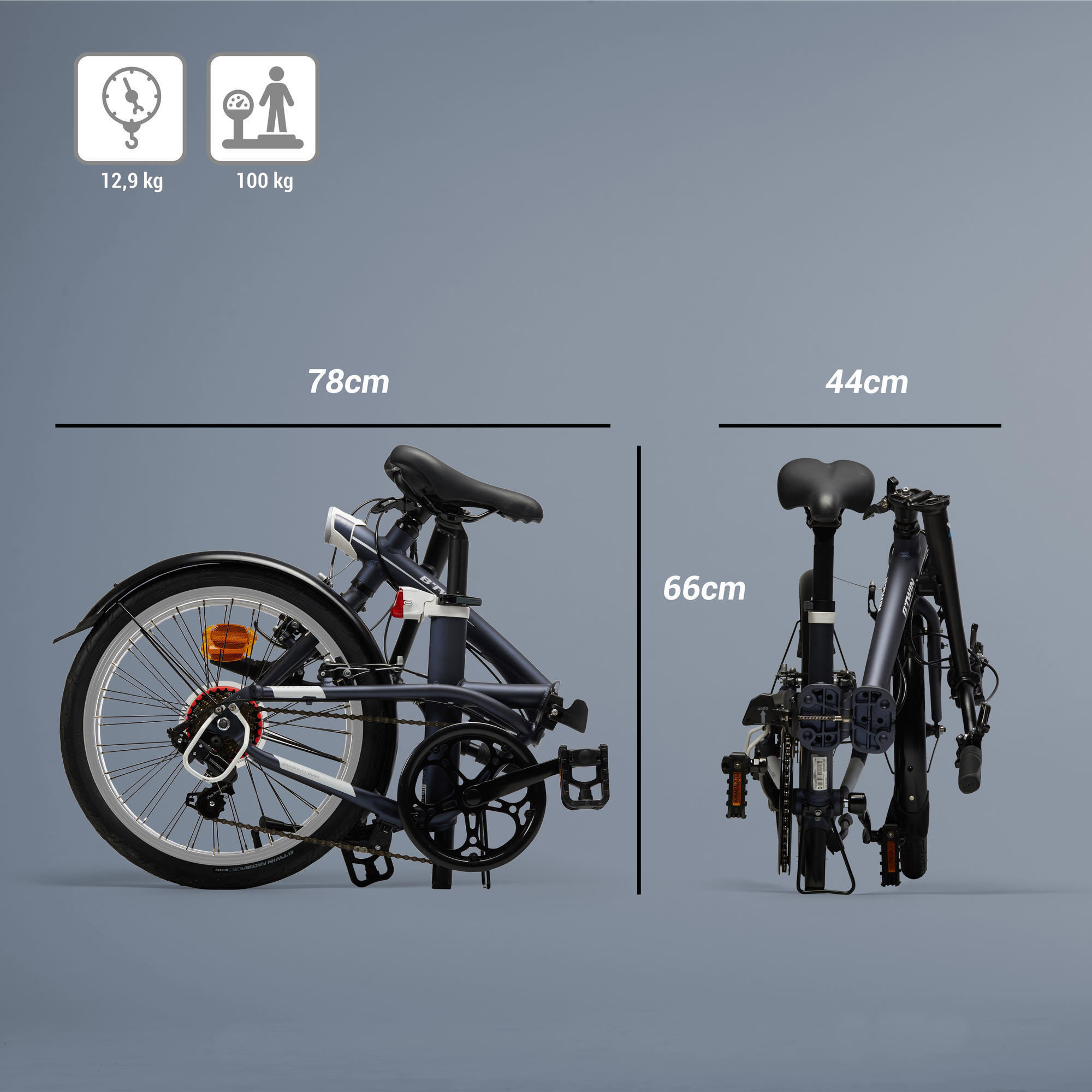 decathlon group folding bike uk