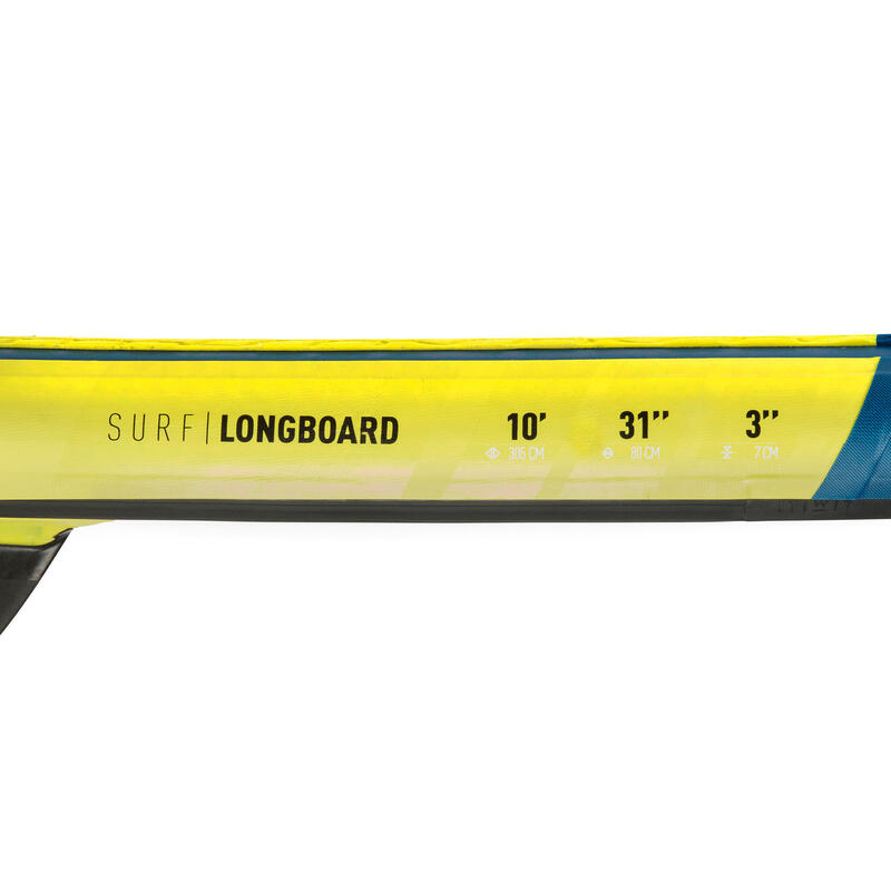 STAND UP PADDLE GONFLABLE LONGBOARD DE SURF 500 10' 140L BLEU
