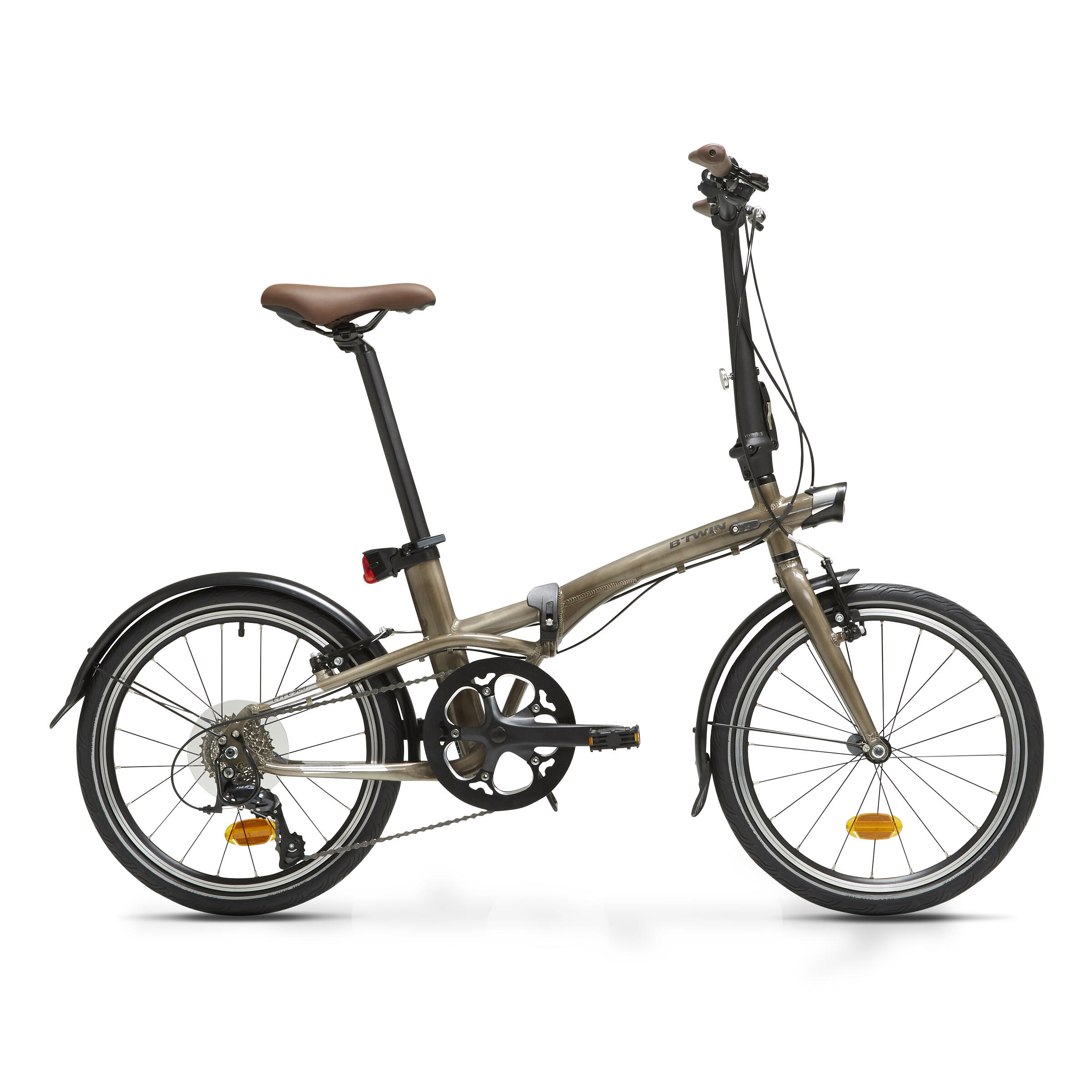 BTWIN 20 Inch FOLDING BIKE btwin 900 - Metallic