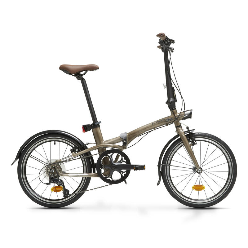 Velo Pliant Tilt 900 Aluminium Brut Vernis Btwin Decathlon Velo Pliant Tilt 900 Aluminium Brut Vernis Btwin Decathlon