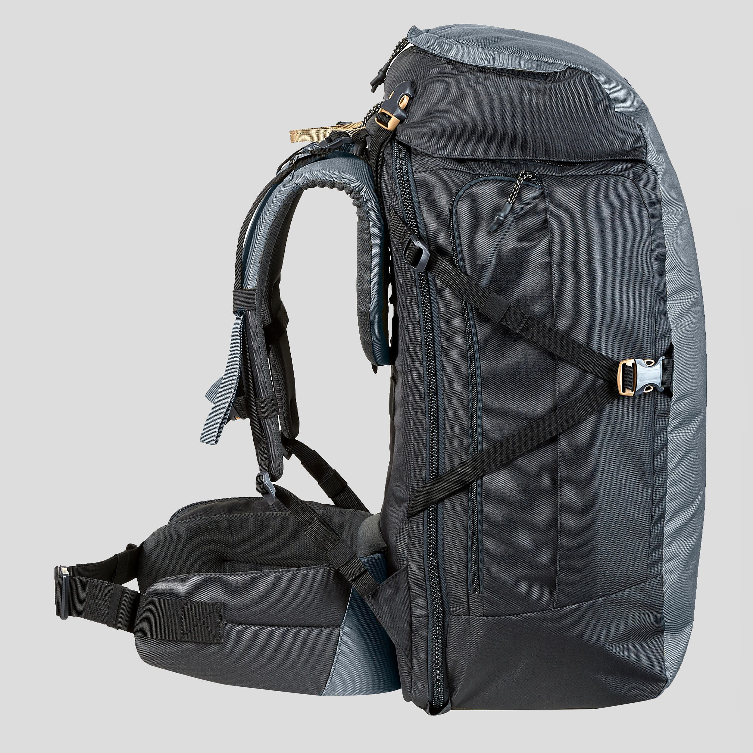 Zaino trekking TRAVEL100 | 60 litri FORCLAZ | DECATHLON