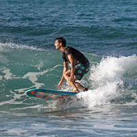 100 short surfing boardshorts Palm Mint