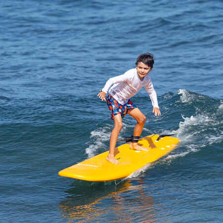 Bermuda de surf rojo shadow para niños 100