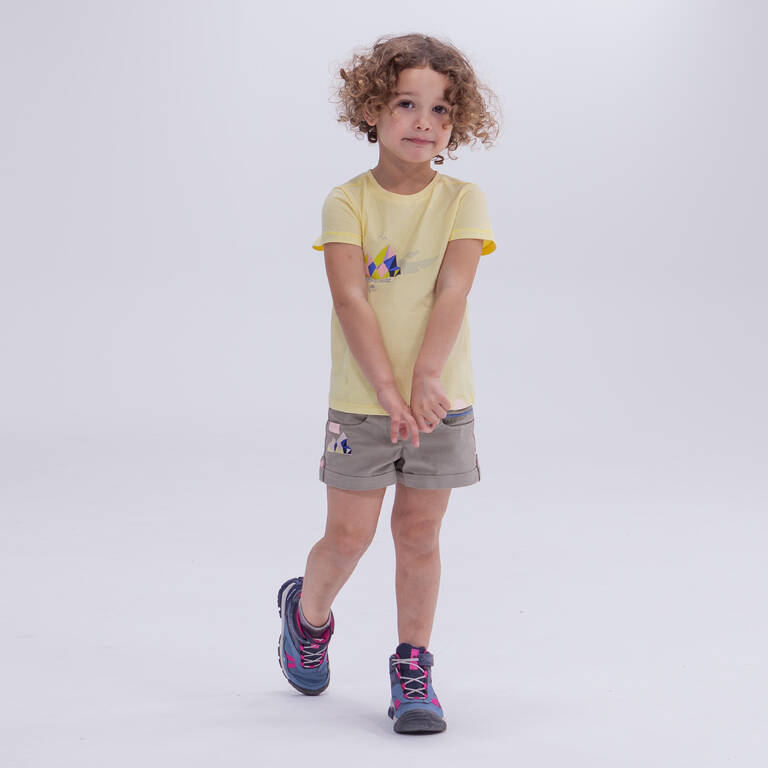 Kids Hiking Shorts - MH500 KID - Beige