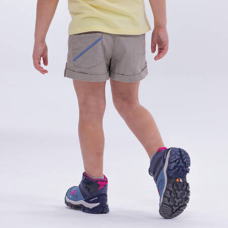 Kids Hiking Shorts - MH500 KID - Beige