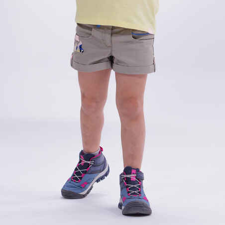Celana pendek hiking anak- MH500 KID - Beige