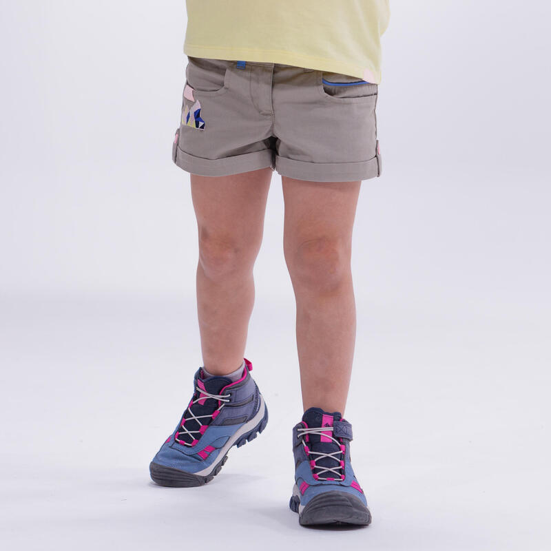 Pantalon scurt Drumeție la munte MH500 Bej Copii 2-6 ani