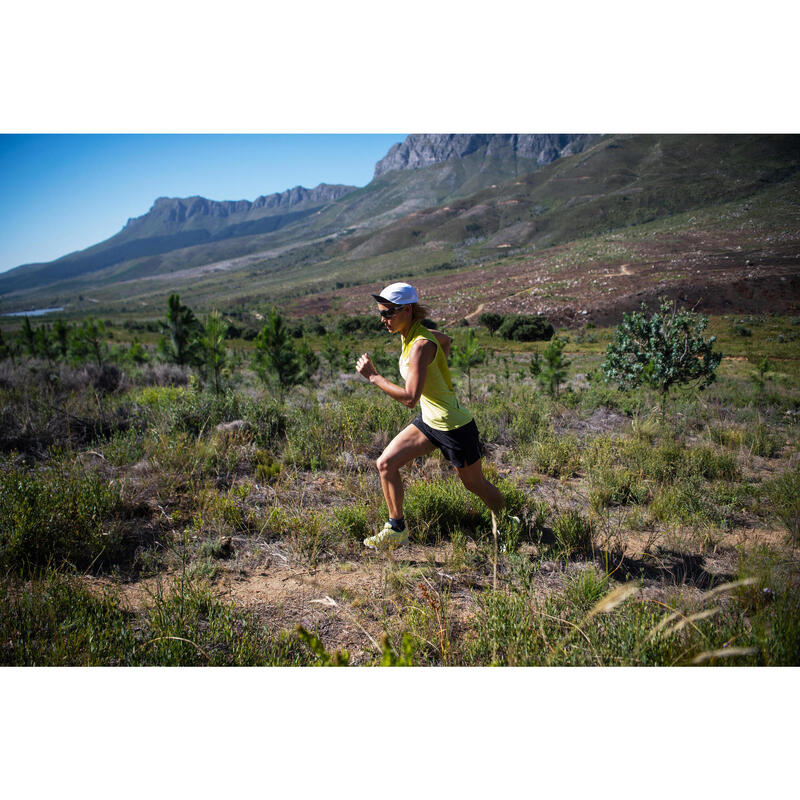 TRAIL RUNNING CAP - EVADICT LIGHTWEIGHT FLEXIBLE DESERT - WHITE