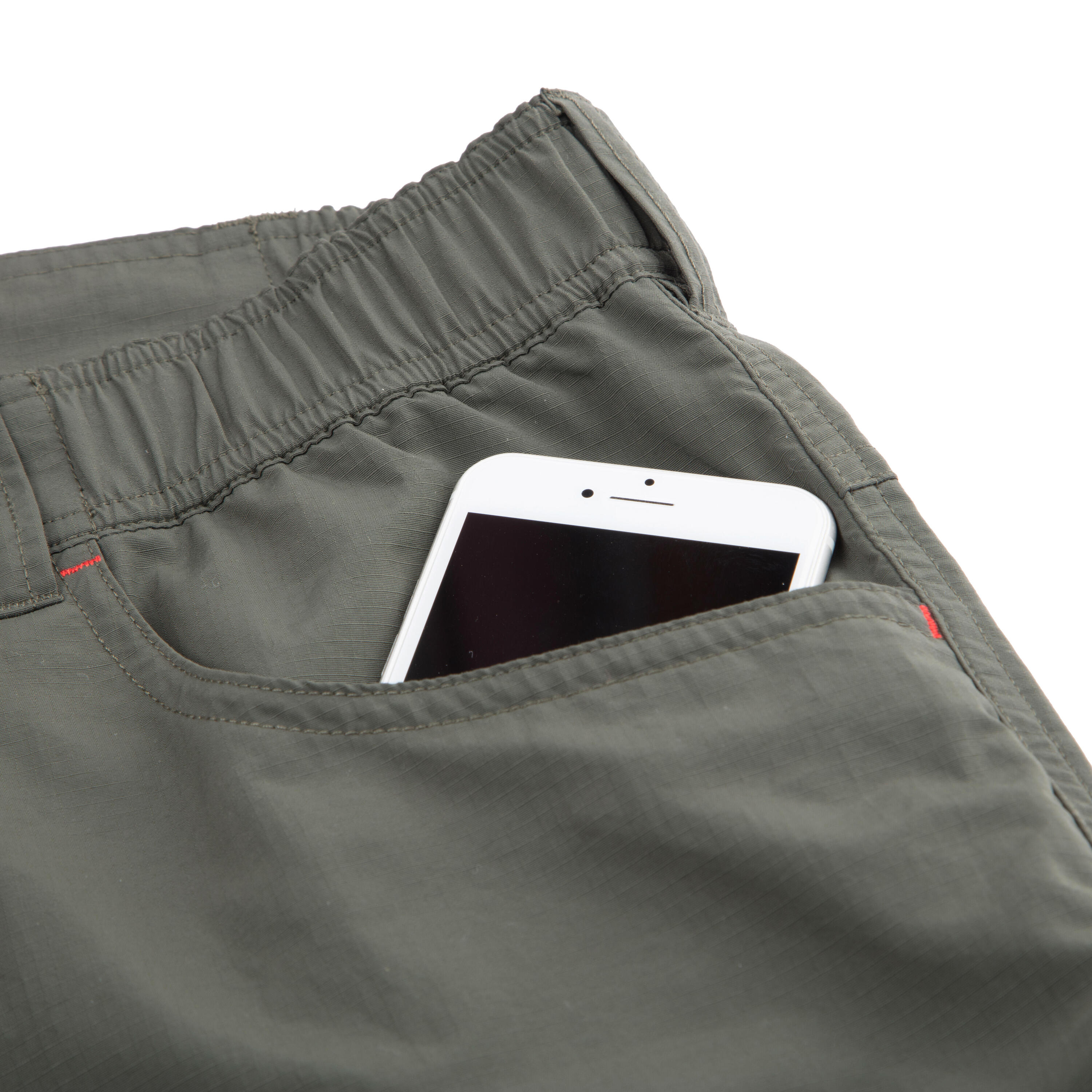 Men’s hiking trousers Trek 100 - Green 13/14