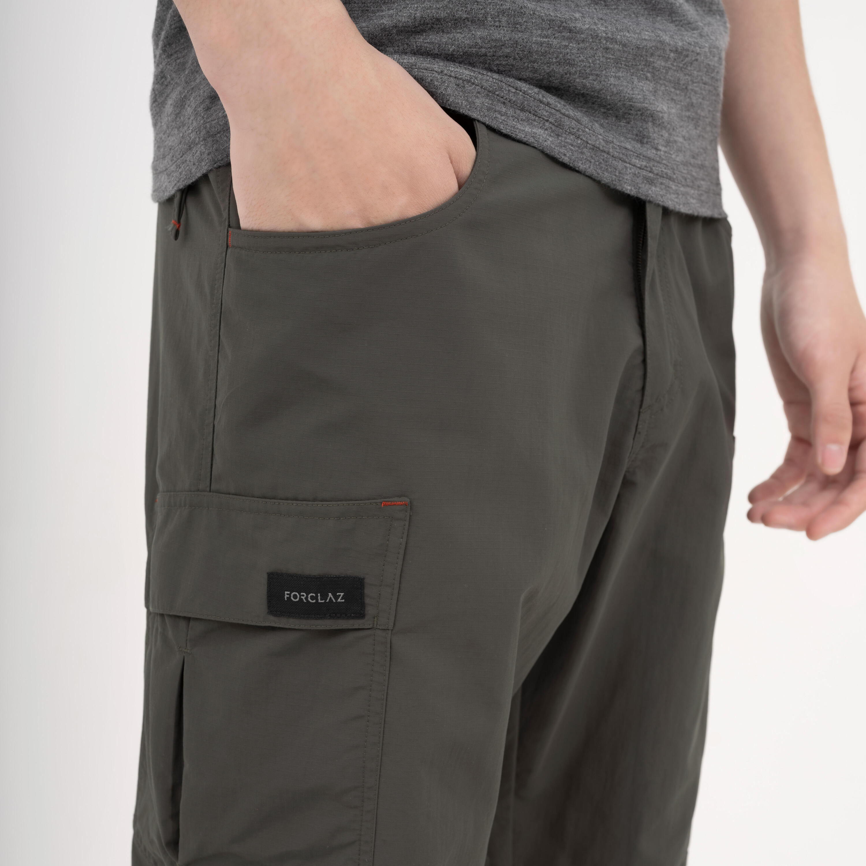 Men’s hiking trousers Trek 100 - Green 9/14