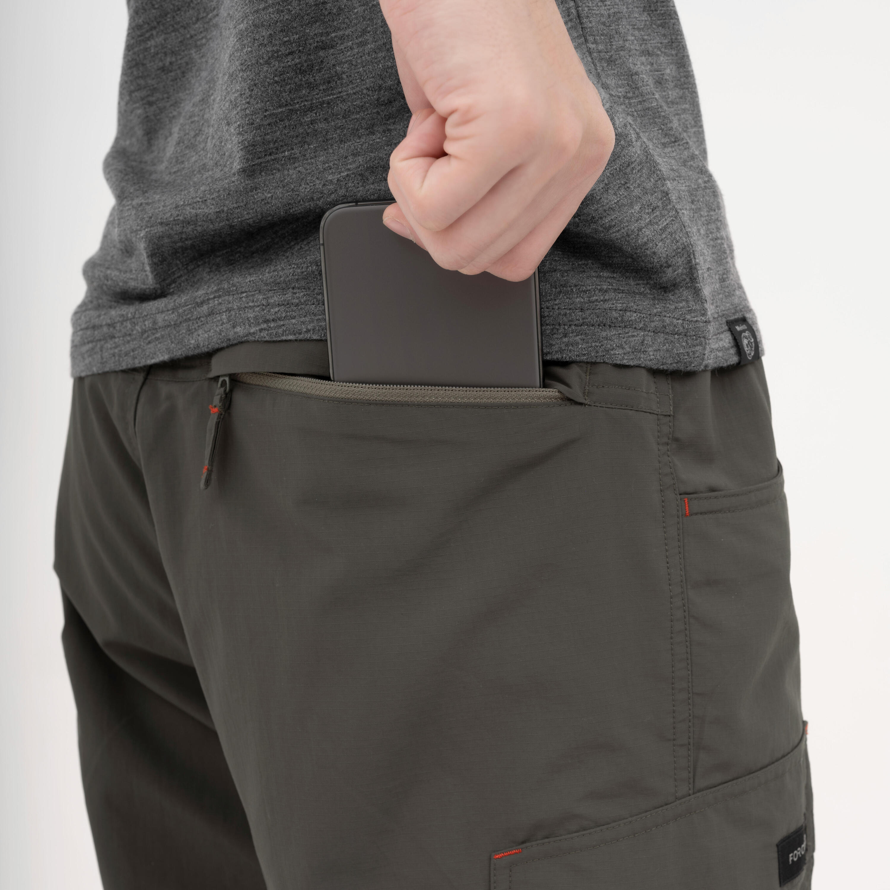Men’s hiking trousers Trek 100 - Green 4/14