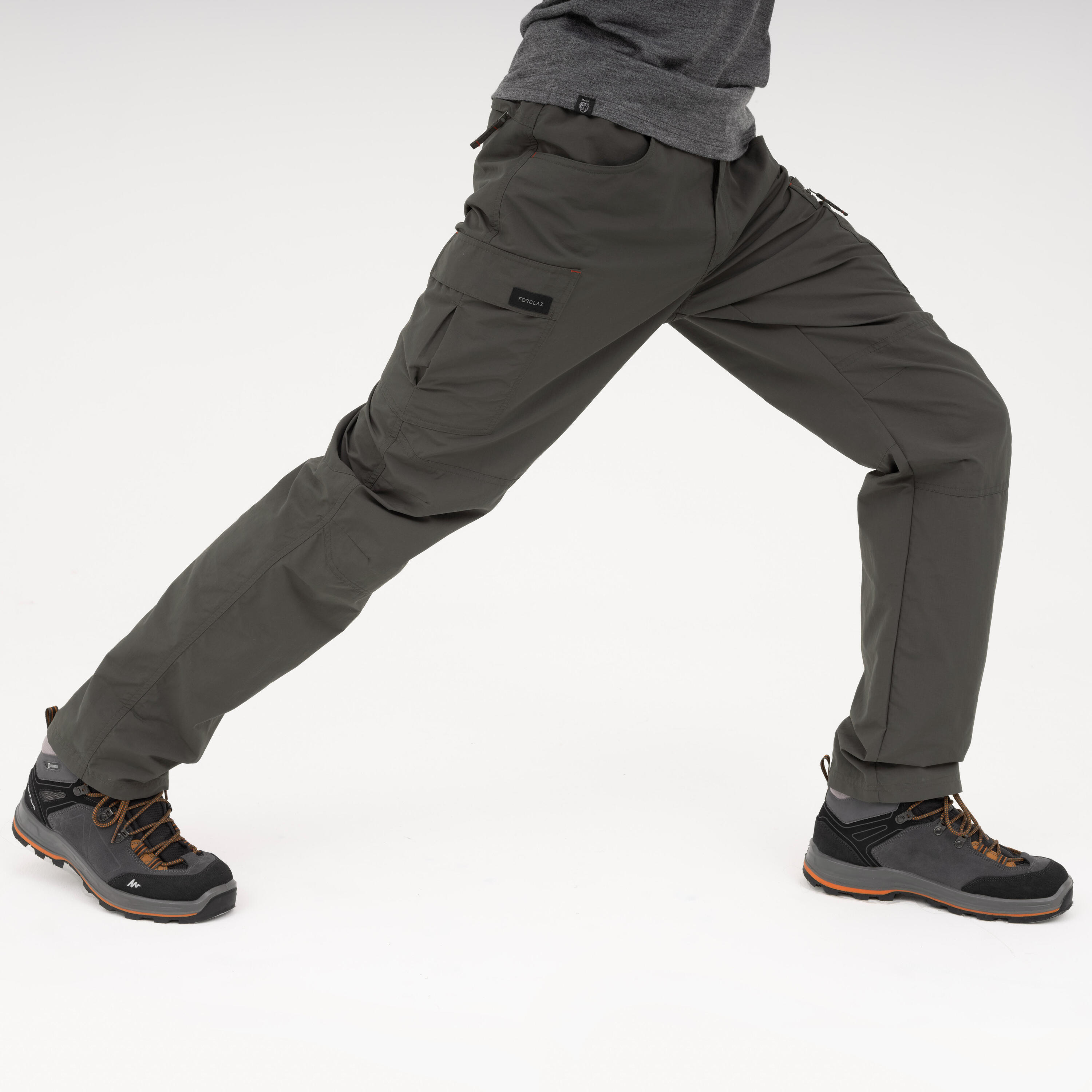 Men’s hiking trousers Trek 100 - Green 3/14