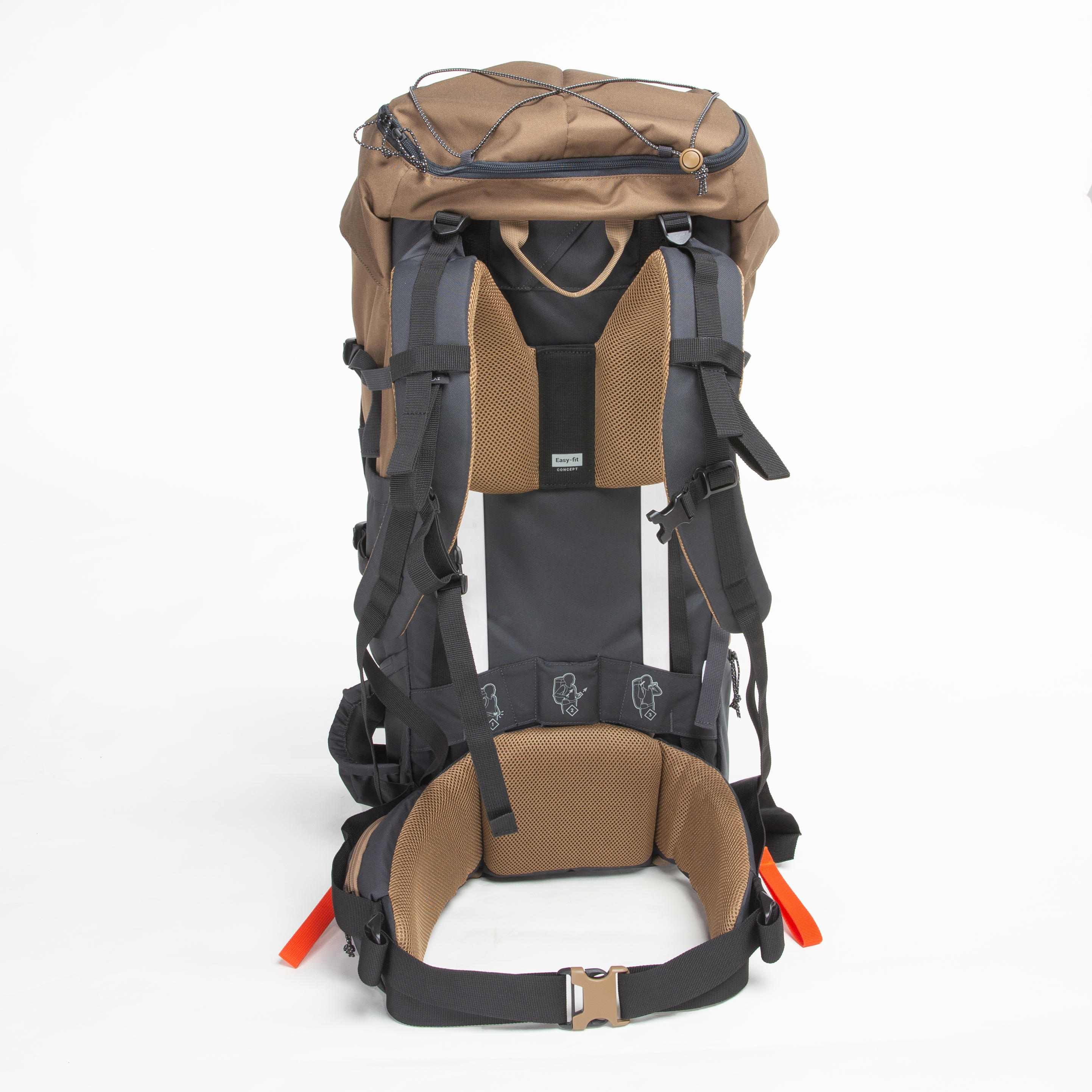 Men’s trekking backpack 70L - MT100 Easyfit 2/6
