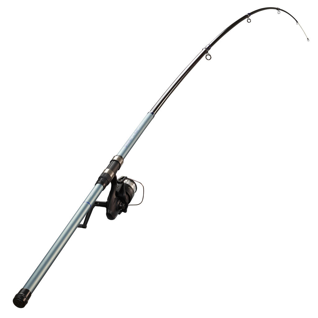 Ensemble de pêche en surfcasting canne et moulinet SYMBIOS-100 420 TELESCO