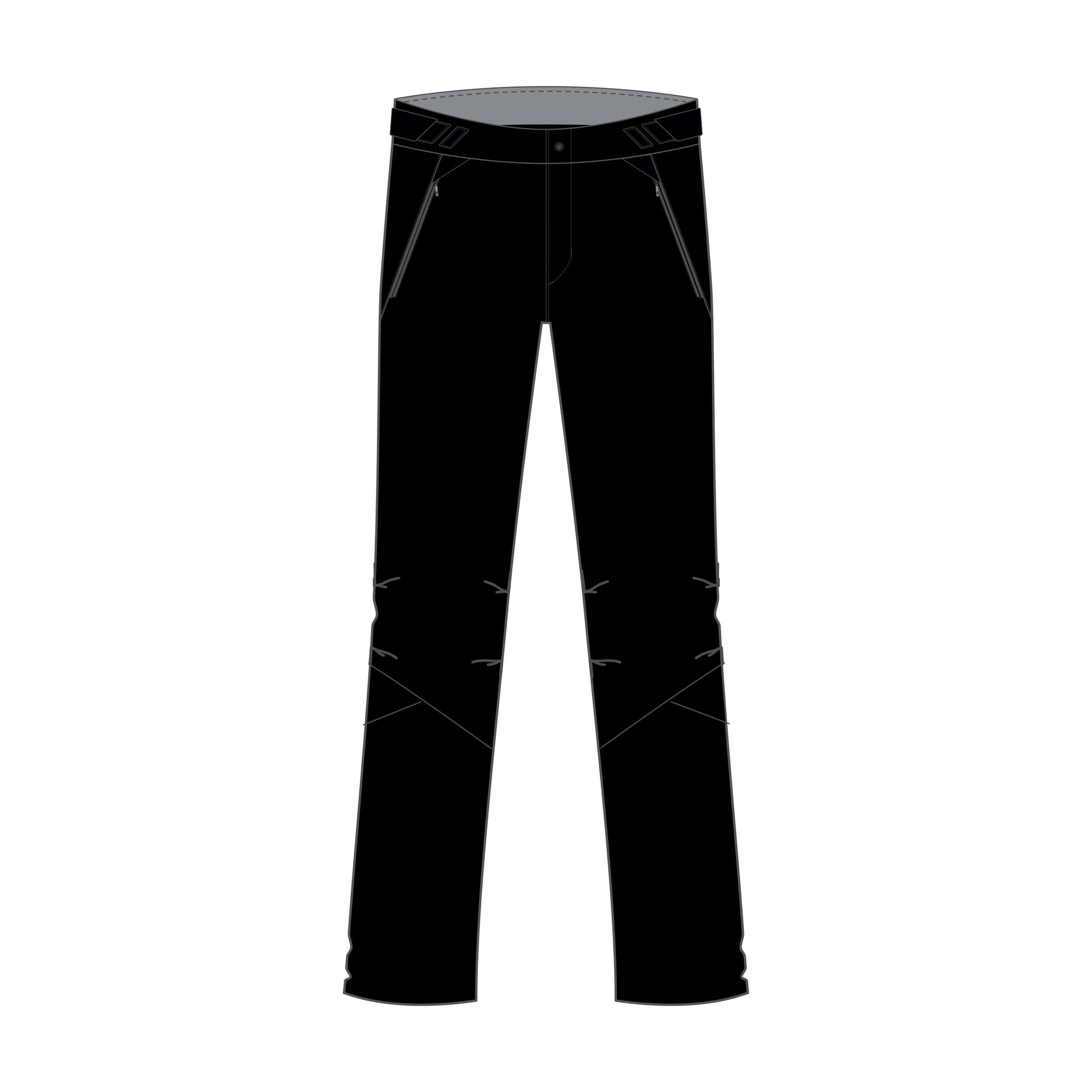 Kids’ Cross-country Skiing Overtrousers XC S OVERP 150 - Black 2/6