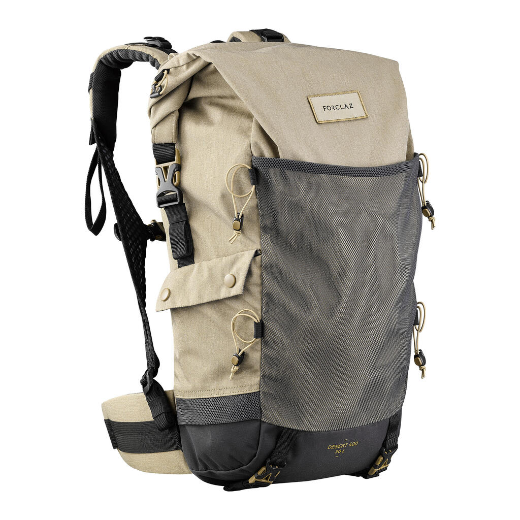 Rucksack Wüstentrekking Desert 900 Belüftung Sandschutz 30 Liter beige 