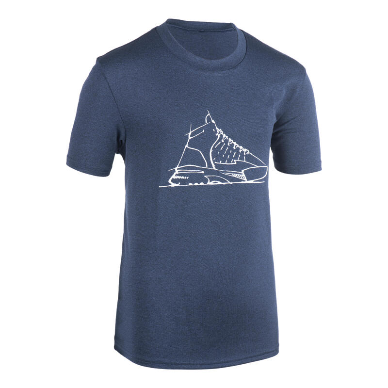 T-SHIRT / MAILLOT DE BASKETBALL POUR GARÇON/FILLE NAVY TS500