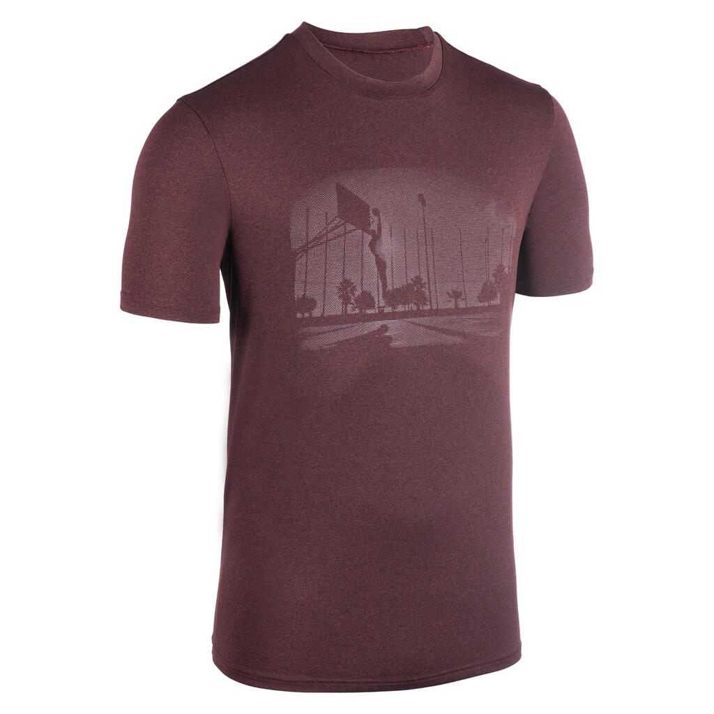 Ανδρικό t-shirt μπάσκετ / jersey ts500 - μπορντό playground