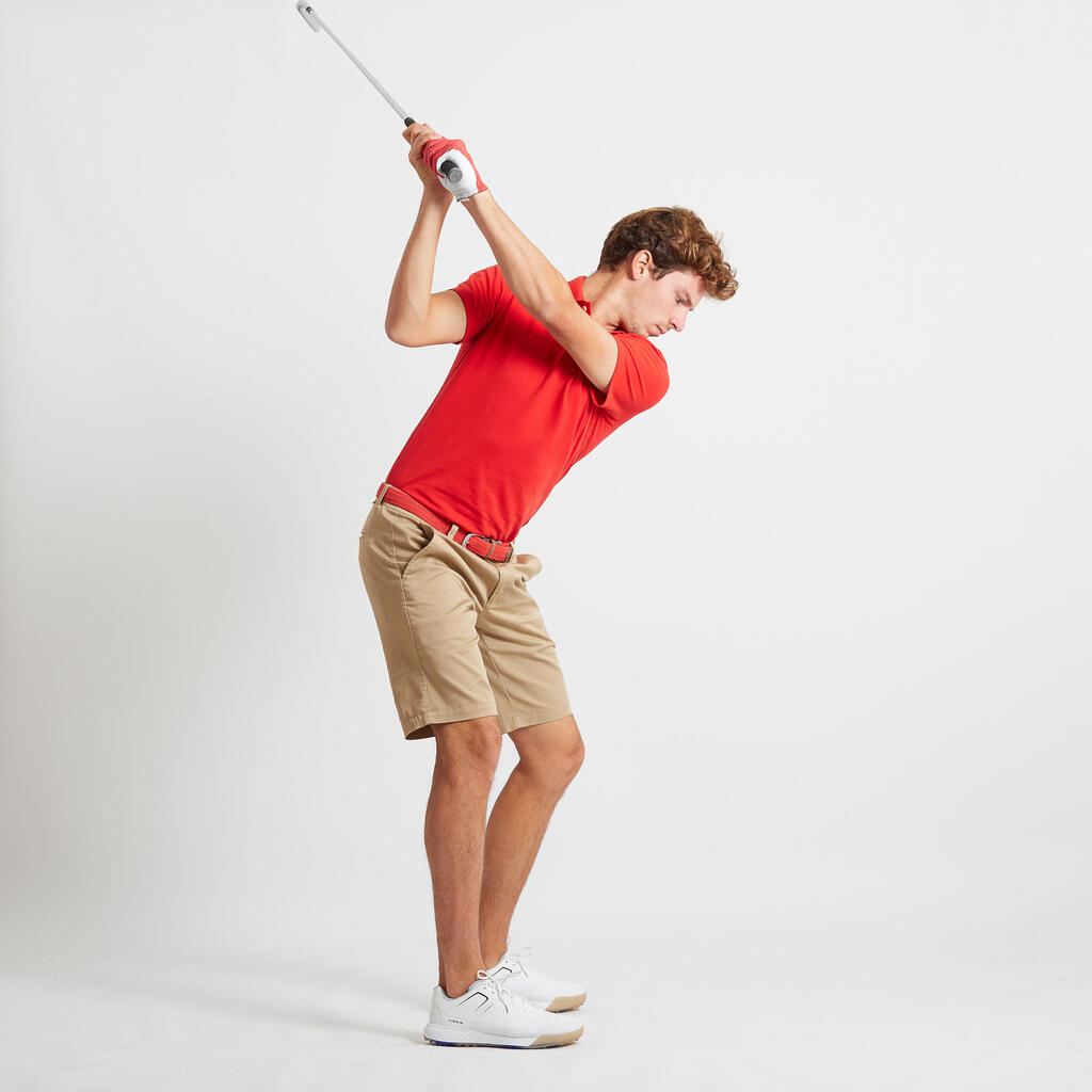 POLO MAJICA ZA GOLF MW500 MUŠKA CRVENA